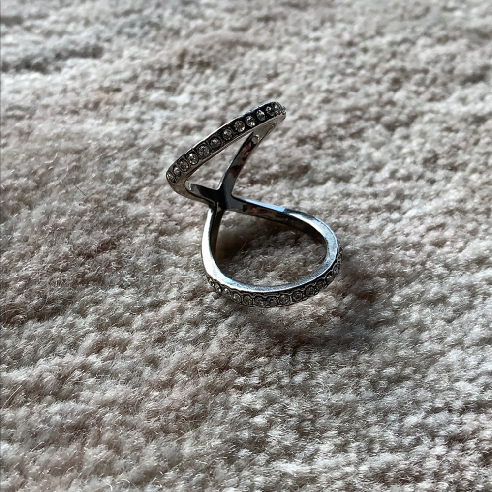 Silver metal ring